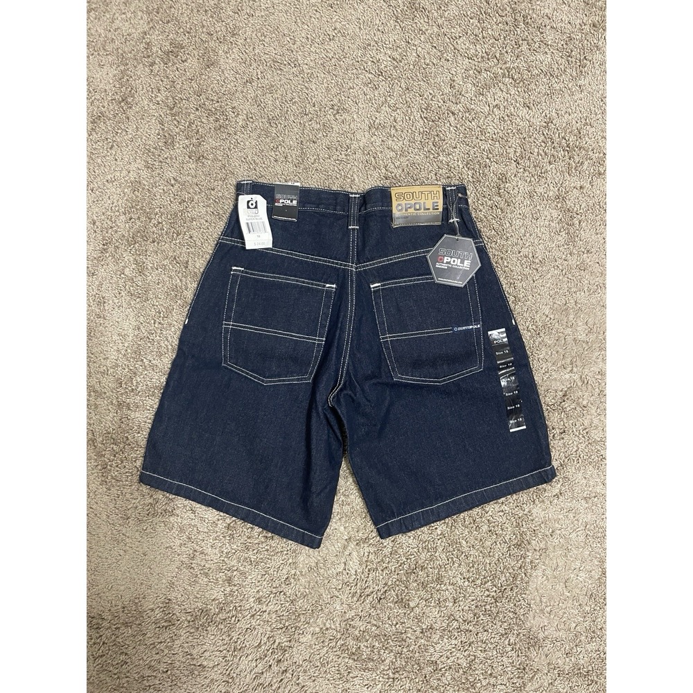 Vintage Y2K Southpole Womens Jean Shorts Size 18 Denim Skate NEW WITH TAGS